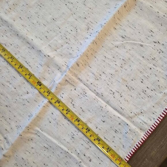 Vintage table square off white with red details - Picture 6 of 7